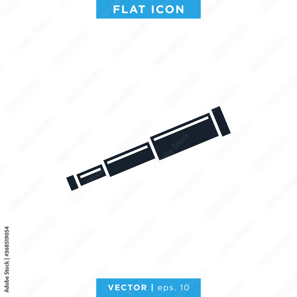 Telescope Icon Vector Design Template. Telescope Icon Vector Design Template.
