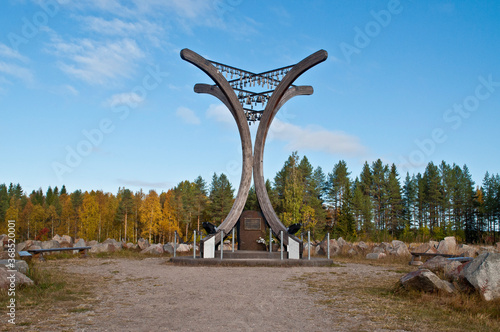 The Winter War Monument near Suomussalmi, Finland.
