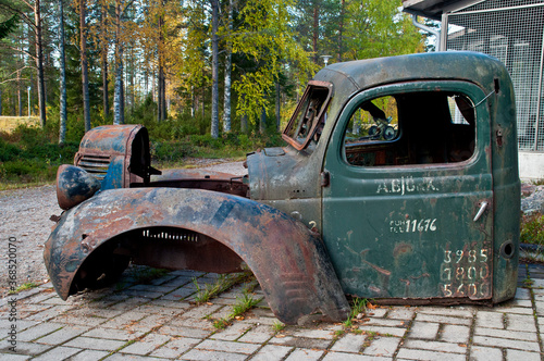 Wreckage from the Winter War near Suomussalmi, Finland. photo