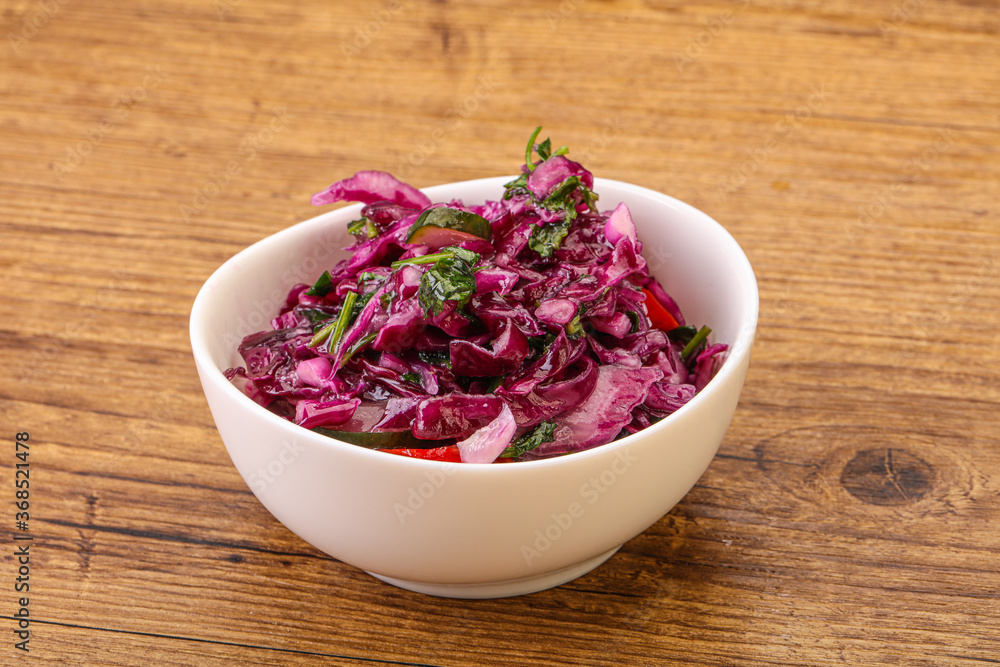 Pickled red cabbage with herbs Pickled red cabbage with herbs