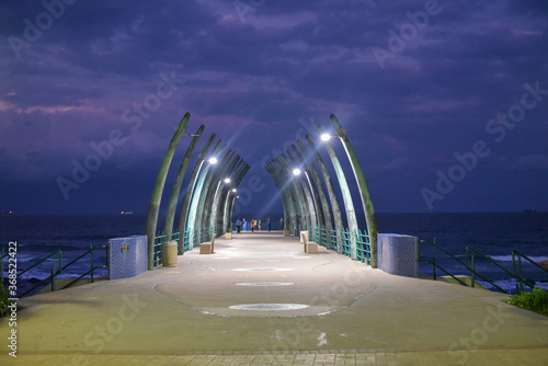 A beautiful view of the Umhlanga Pier, Durban, South Africa