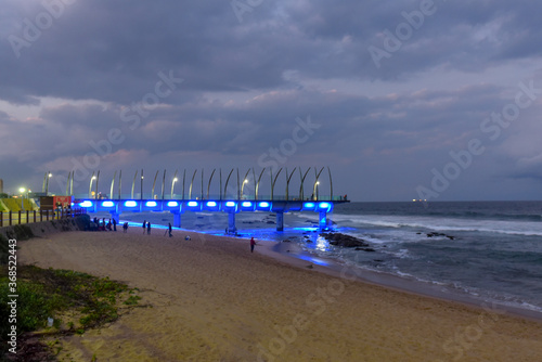 A beautiful view of the Umhlanga Pier, Durban, South Africa
