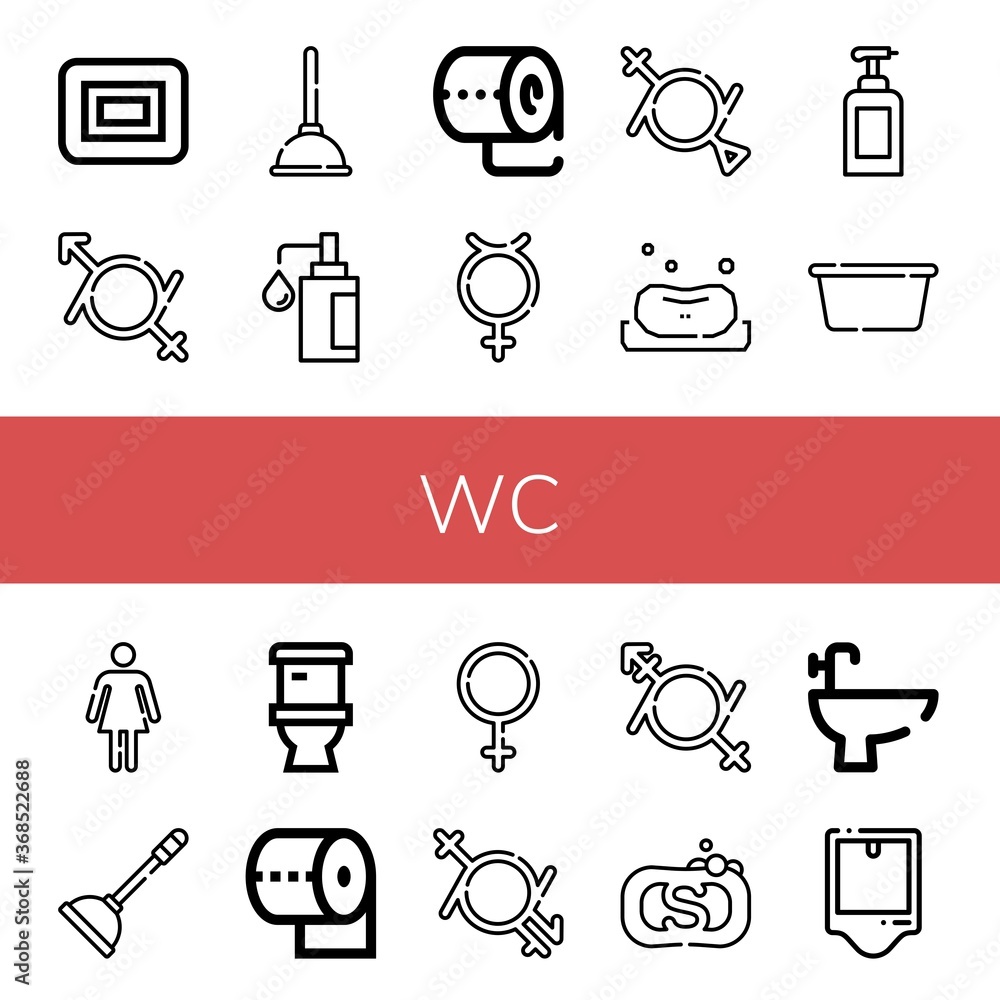 wc icon set wc icon set