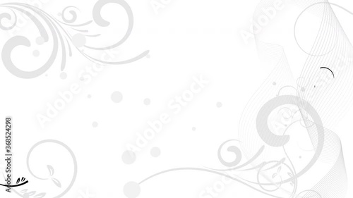 Animated floral background with space for text