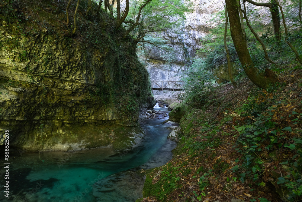 orfento river valley inside the majella mountain complex in abruzzo italy orfento river valley inside the majella mountain complex in abruzzo italy