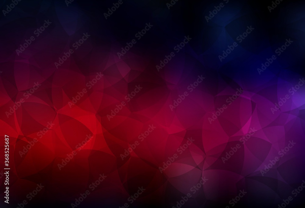 Obraz premium Dark Pink, Red vector gradient triangles template.