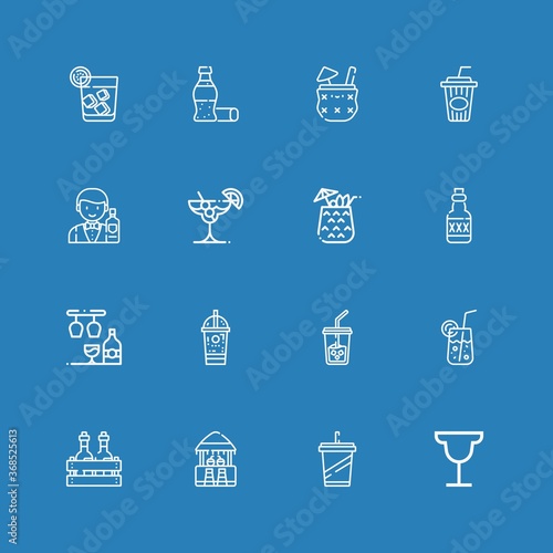 Editable 16 whiskey icons for web and mobile