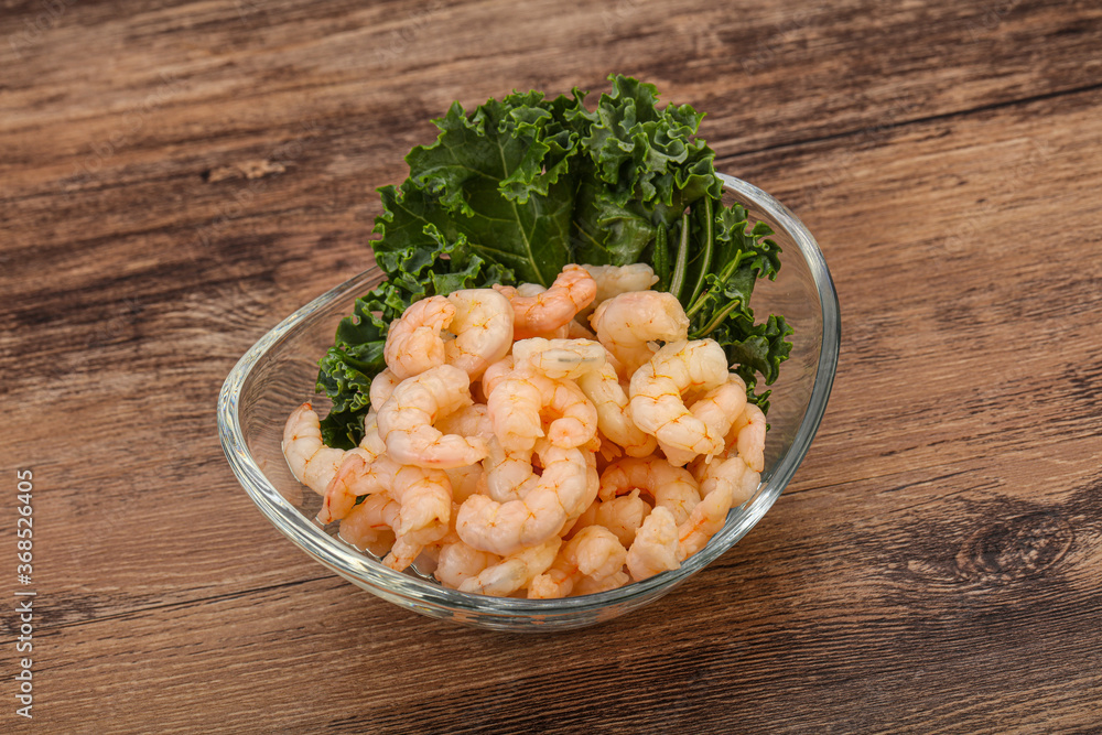 Small unshelled shrimps in the bowl Small unshelled shrimps in the bowl