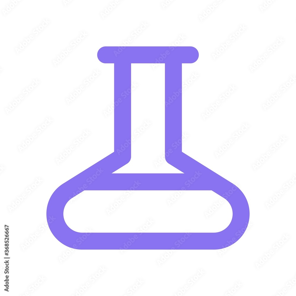 Laboratory glass for chemical experiments. Flask, lab experiment tube icon. Laboratory glass for chemical experiments. Flask, lab experiment tube icon.