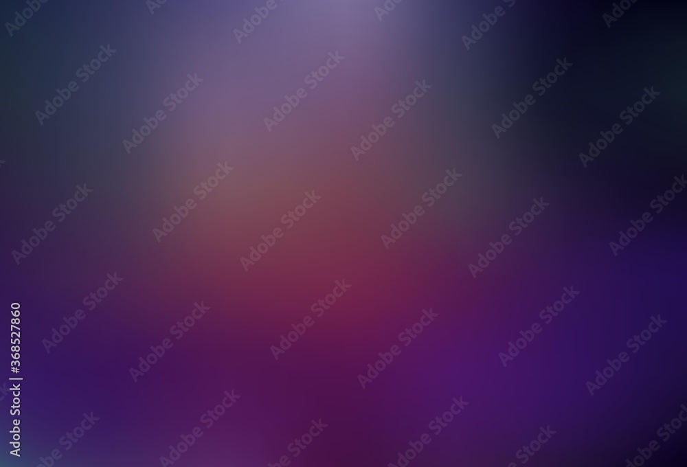 Fototapeta premium Dark Purple, Pink vector blurred shine abstract template.