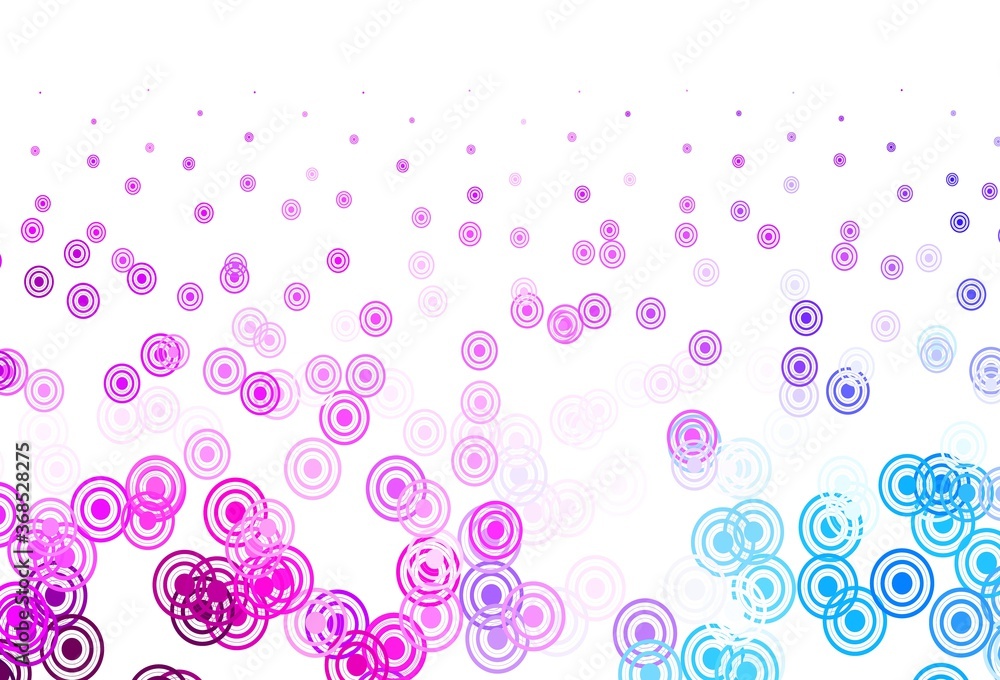 Light Pink, Blue vector layout with circle shapes. Light Pink, Blue vector layout with circle shapes.