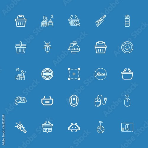 Editable 25 pixel icons for web and mobile