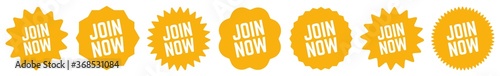 Join Now Tag Orange | Icon | Sticker | Deal Label | Variations
