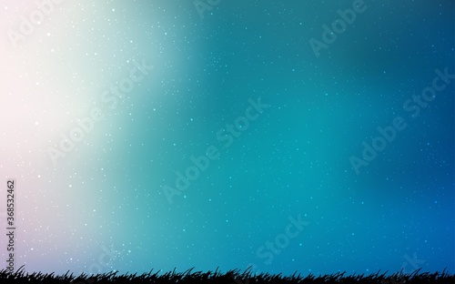 Light BLUE vector template with space stars. Shining colored illustration with bright astronomical stars. Pattern for astrology websites.