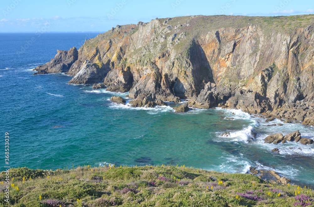 Obraz premium Pointe de Castelmeur, Cleden Cap sizun, Finistère, Bretagne, France
