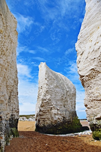 Botany Bay, Kent, England. Seaview and sky
