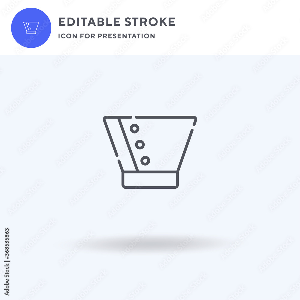 Cone Of Shame icon vector, filled flat sign, solid pictogram isolated ...