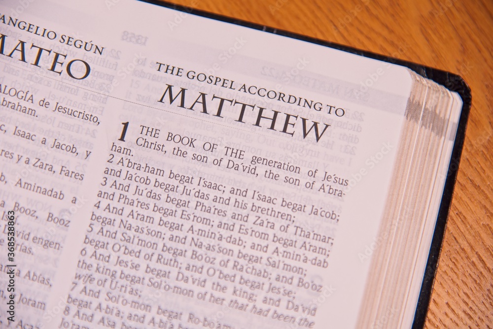 Holy Bible Christian Book New Testament - Mathew Gospel Holy Bible Christian Book New Testament - Mathew Gospel