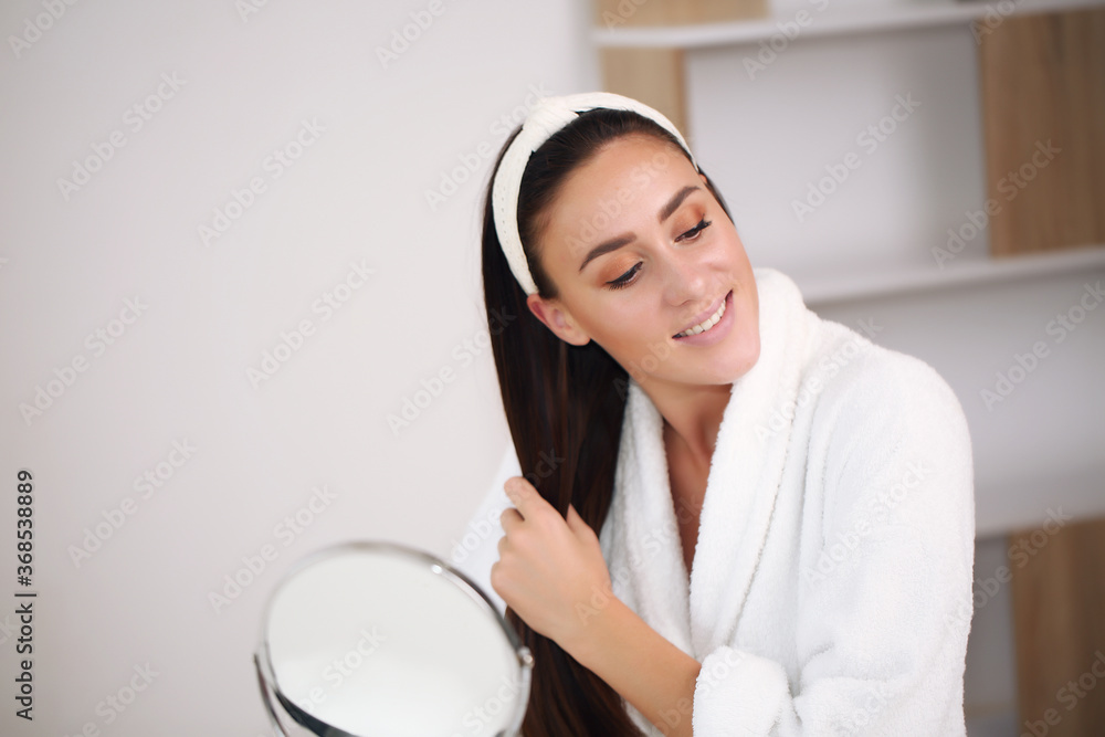 Beauty face woman natural healthy cosmetic skin pure sresh beautiful female happy smile portrait manicure hand Beauty face woman natural healthy cosmetic skin pure sresh beautiful female happy smile portrait manicure hand