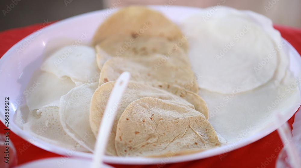 Appam, Palappam,Kallappam,vella appam,parotta,Roti or Chapati a popular traditional Kerala breakfast food. Appam, Palappam,Kallappam,vella appam,parotta,Roti or Chapati a popular traditional Kerala breakfast food.