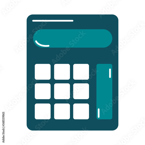 school education calculator maths financial supply flat style icon