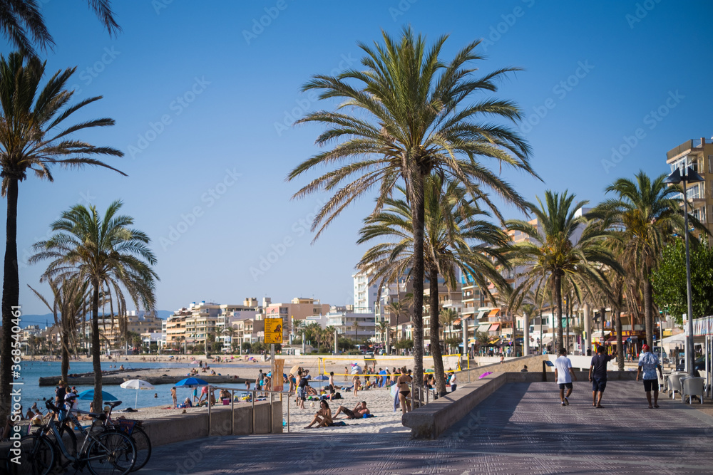 beach in Mallorca, Spain, Mediterranean Sea beach in Mallorca, Spain, Mediterranean Sea
