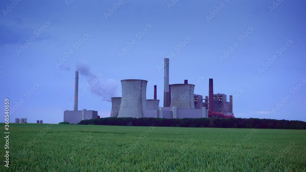 Power Plant with bleak Mood and minimal Smoke Power Plant with bleak Mood and minimal Smoke