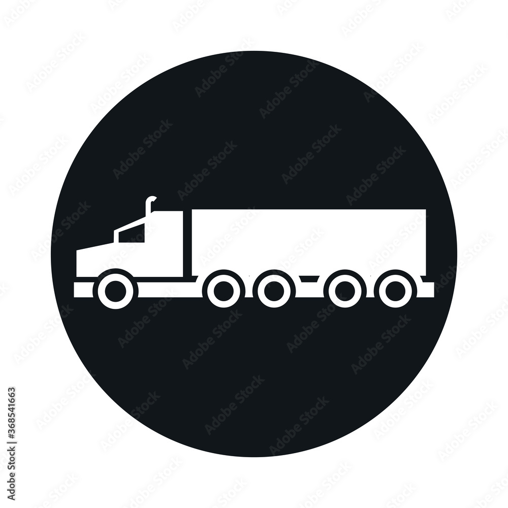 car truck container model transport vehicle block and flat style icon design car truck container model transport vehicle block and flat style icon design