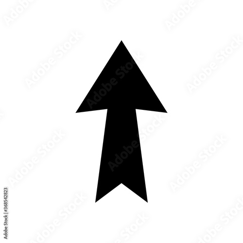 Free Download arrow with up orientation, silhouette style - GFXLoad