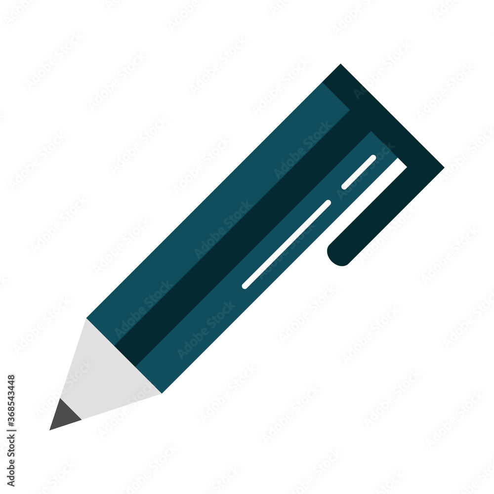 school education supply pen accessory stationery flat style icon school education supply pen accessory stationery flat style icon