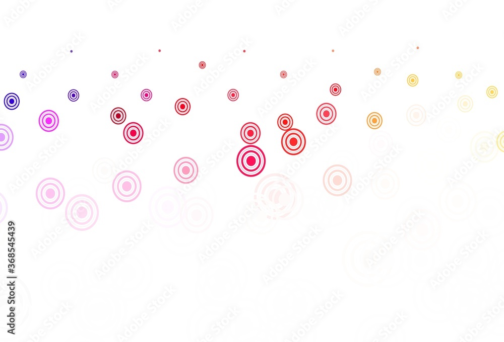 Light Red, Yellow vector template with circles, lines. Light Red, Yellow vector template with circles, lines.
