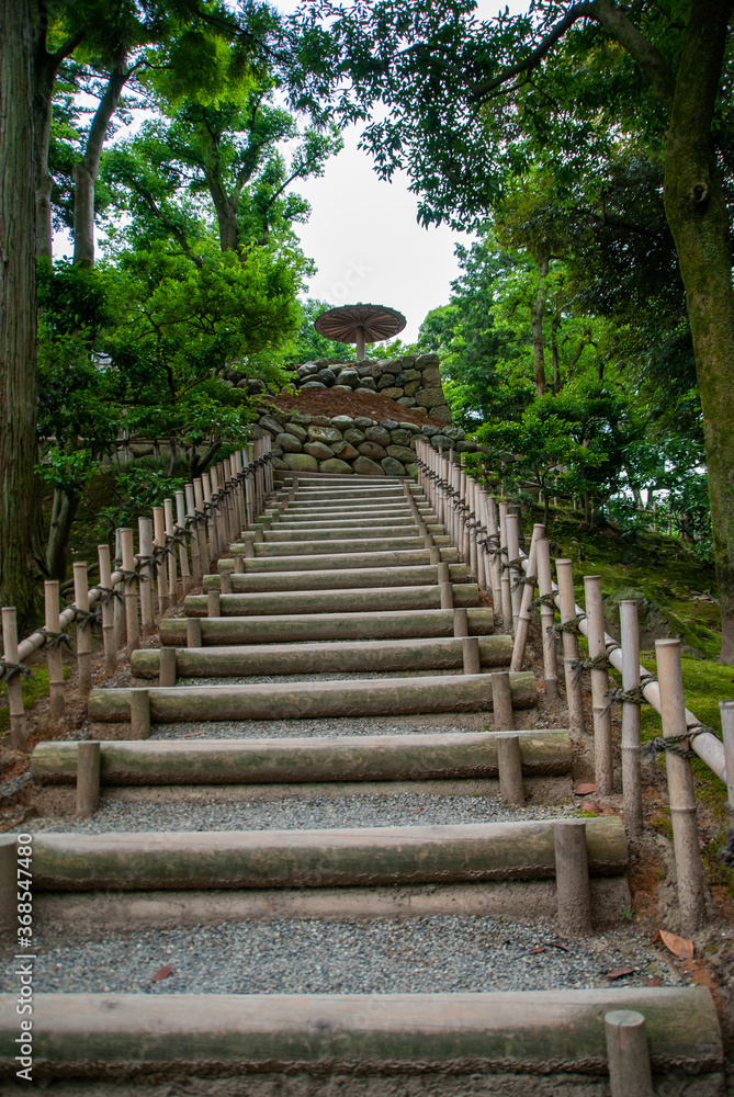 金沢の兼六園の階段