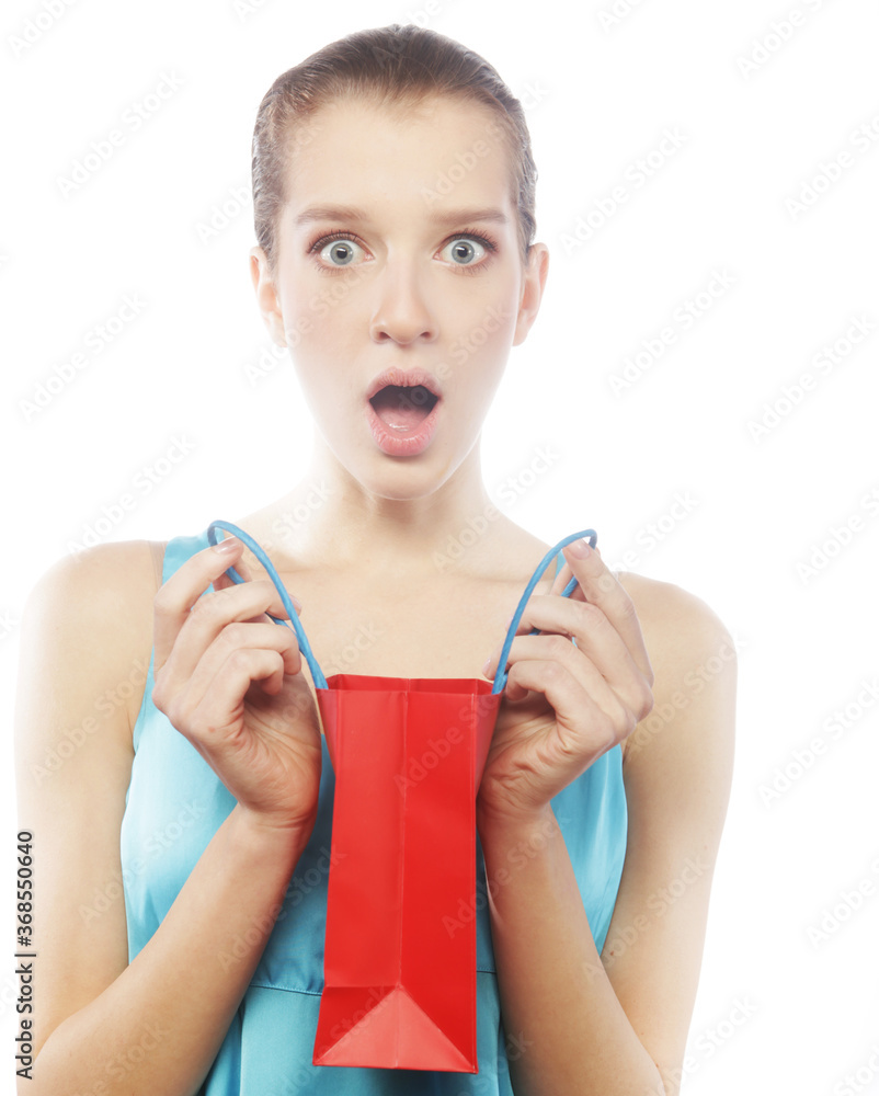 Shopping young  woman