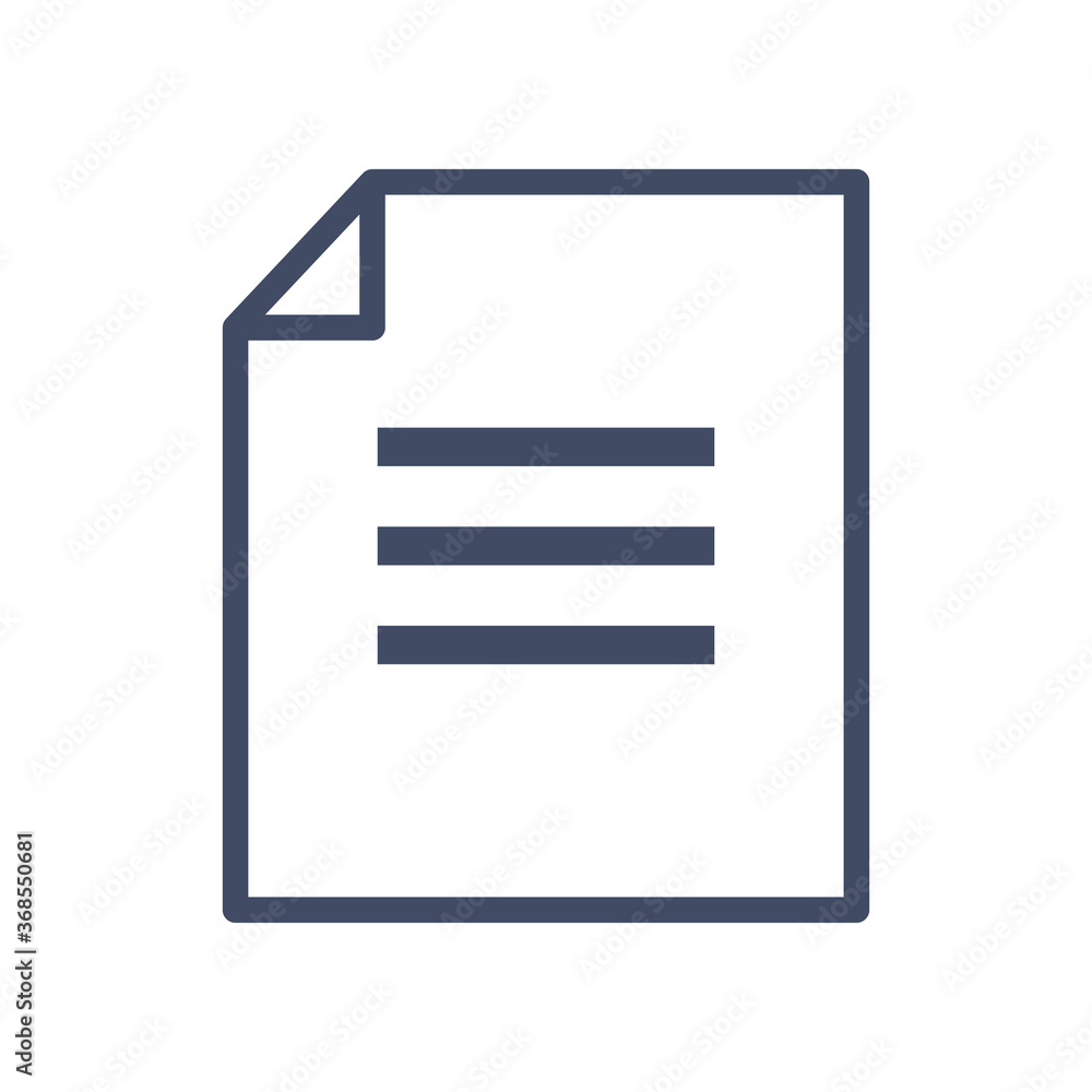 document paper line style icon vector design document paper line style icon vector design