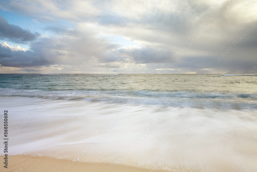 cloudy day at the beach