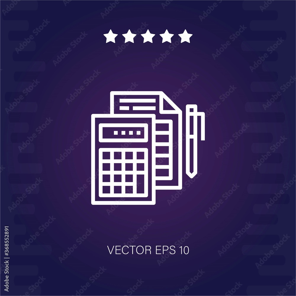 calculator vector icon calculator vector icon