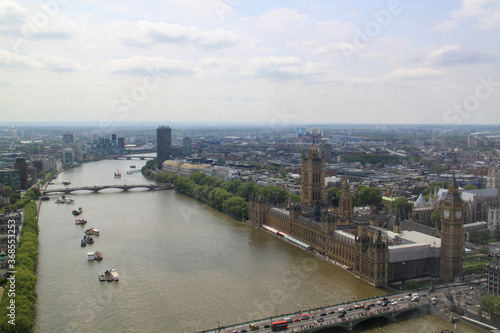 Imagem panor  mica da cidade de Londres 