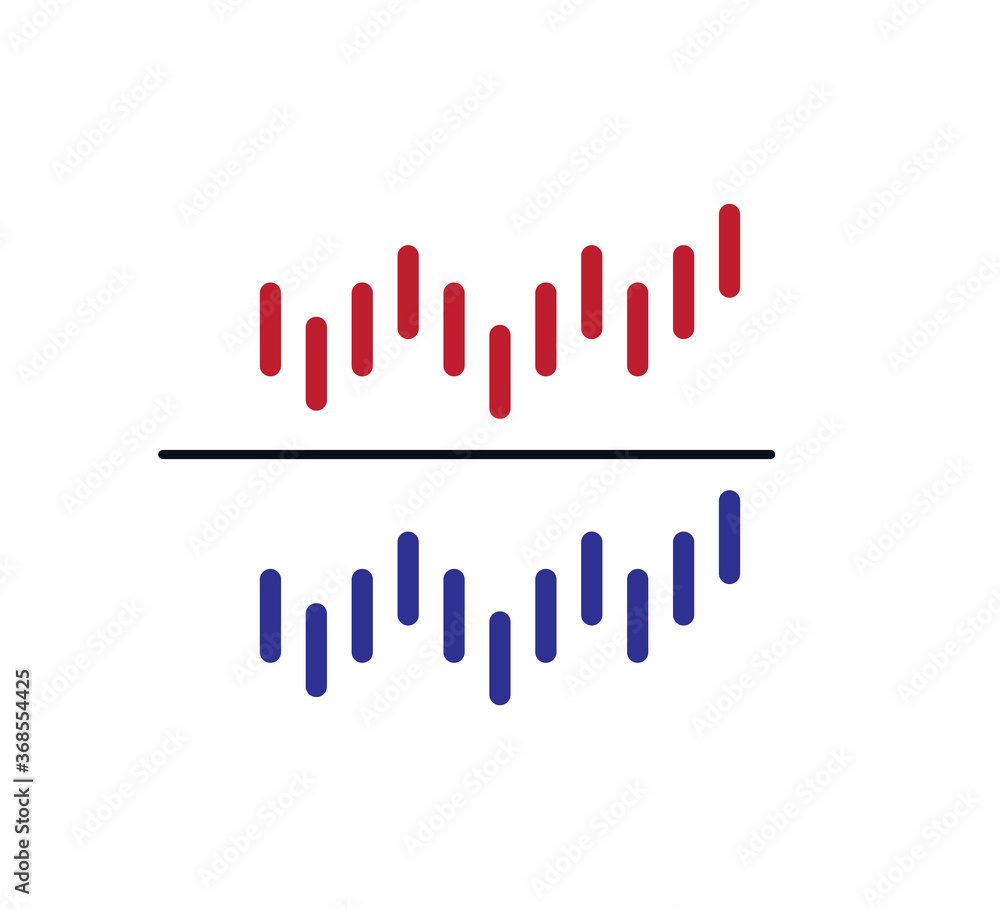 Obraz premium Cardiograph icon vector logo design template