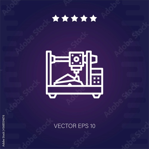 d printer vector icon modern illustration