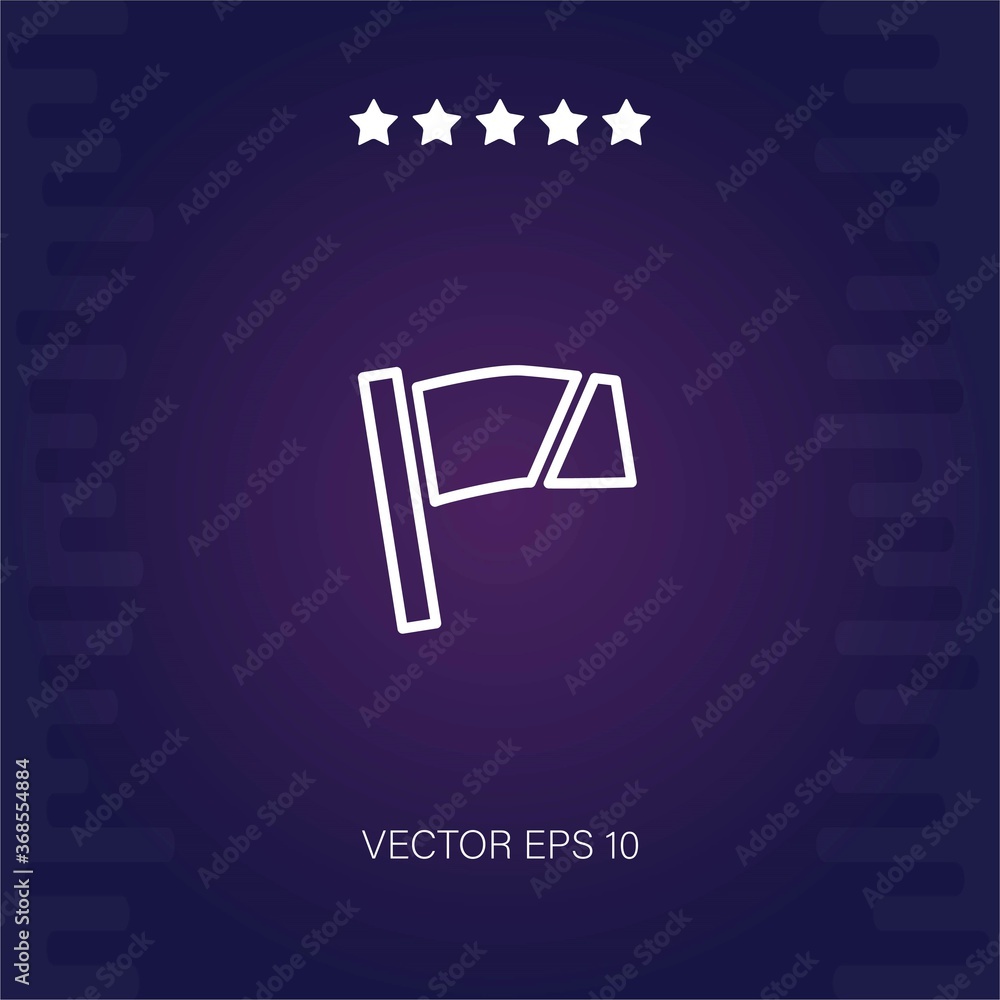 cutflag vector icon modern illustration cutflag vector icon modern illustration