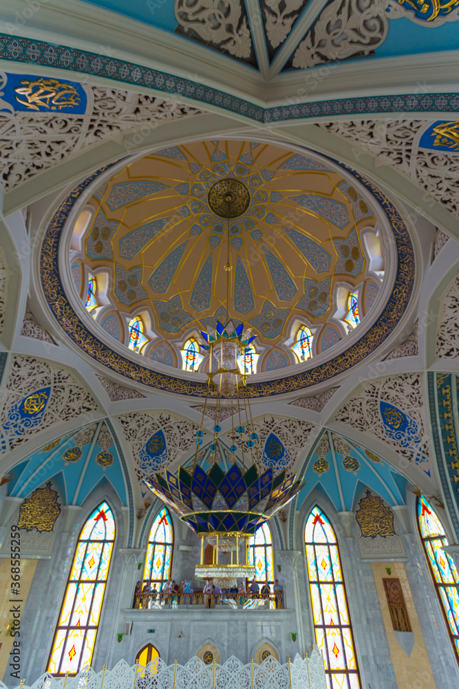 Interior Muslim mosque in the Kazan Kremlin