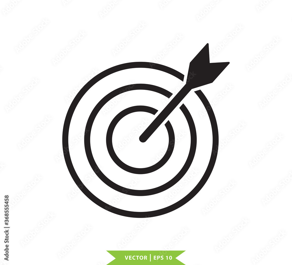 Target icon vector flat style trendy Target icon vector flat style trendy