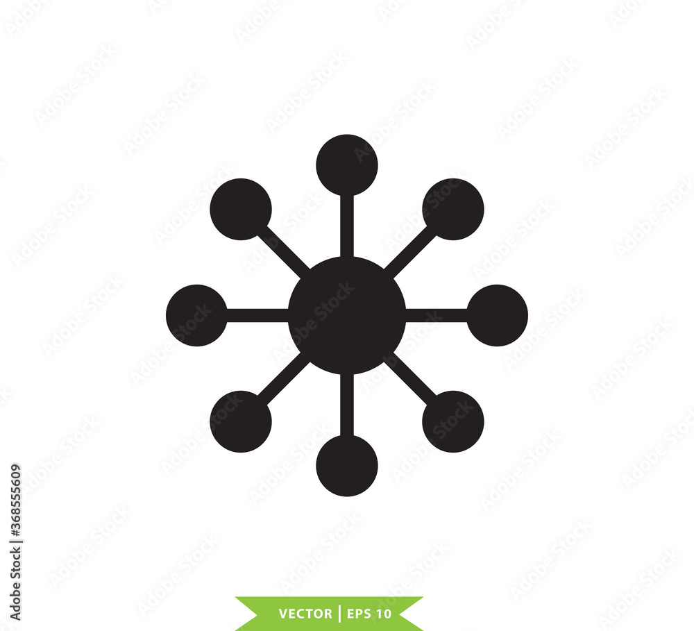 Technology connection icon vector logo template Technology connection icon vector logo template