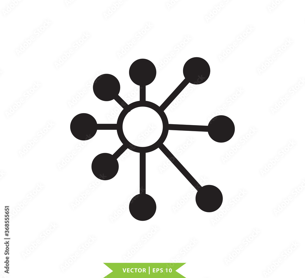Technology connection icon vector logo template Technology connection icon vector logo template