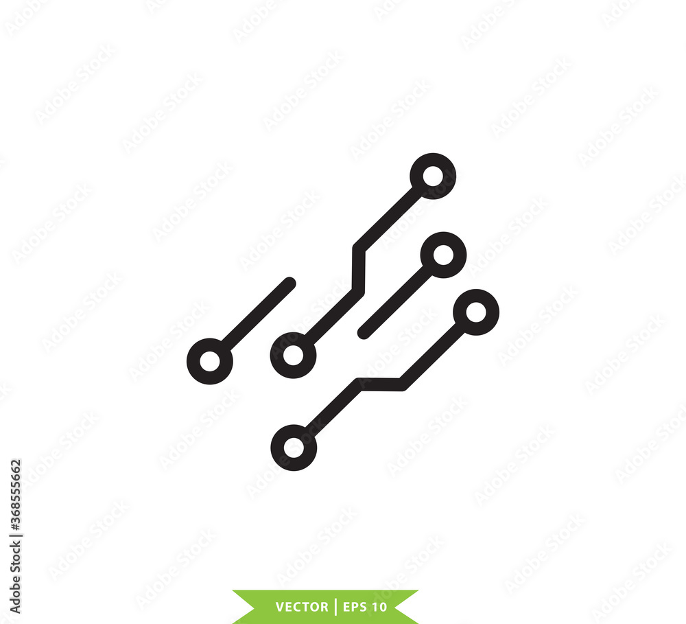 Technology connection icon vector logo template Technology connection icon vector logo template