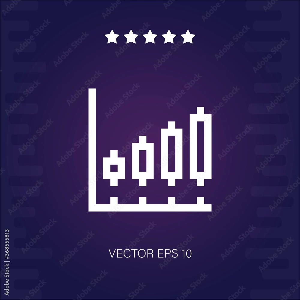 Fototapeta premium dividend vector icon modern illustration