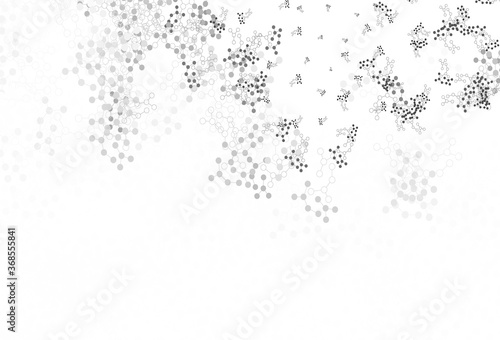 Light Gray vector backdrop with artificial intelligence data.