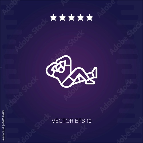 exercise vector icon modern illustration
