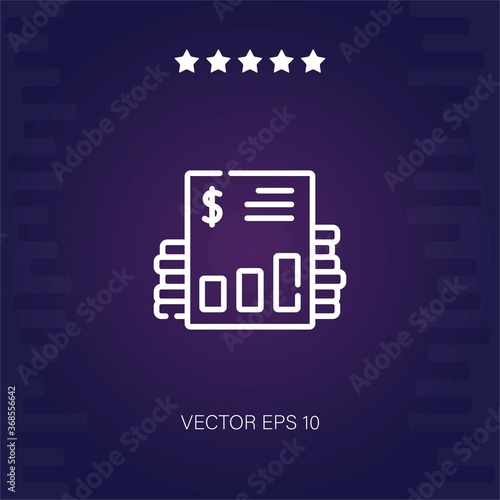 finance vector icon modern illustration