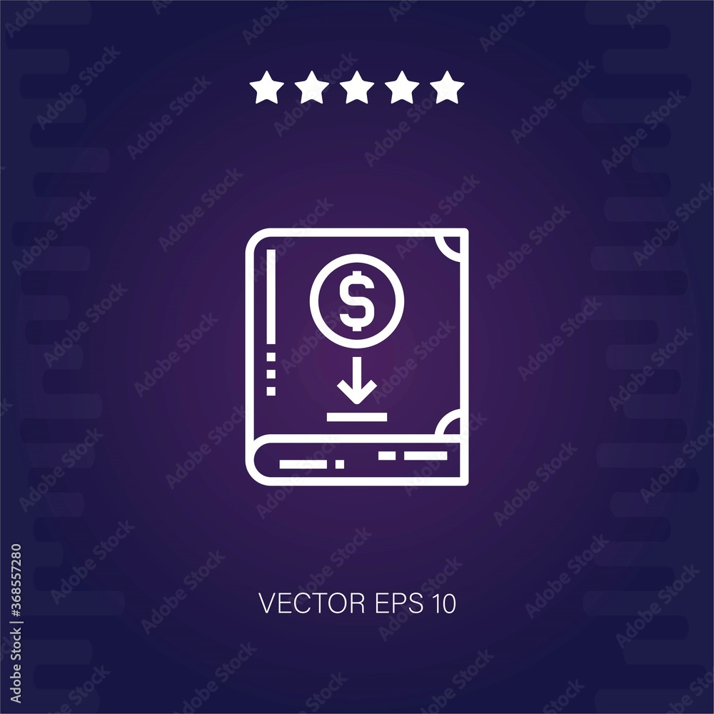 guidebook vector icon modern illustration guidebook vector icon modern illustration